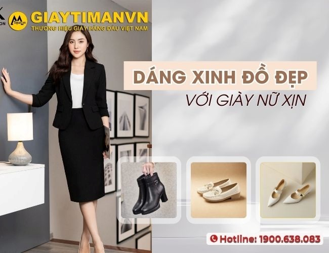 Tôn dáng, tôn đồ vest sang cùng giày nữ thời thượng