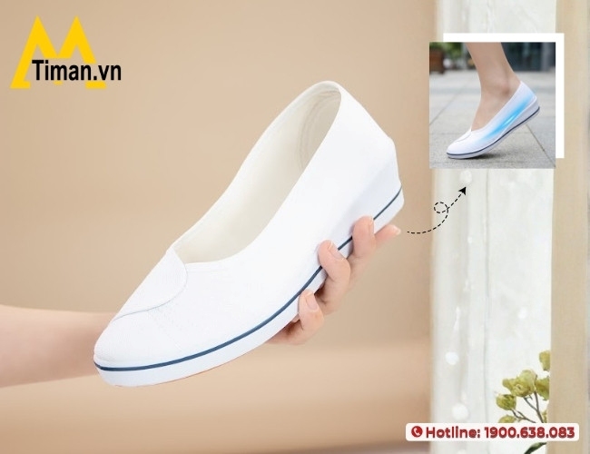 Thiết kế giày nữ đế bằng tốt nâng đỡ cho bàn chân