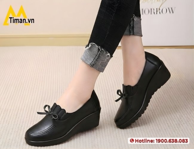 Tôn dáng hoàn hảo với giày bít mũi cho nữ cao cấp