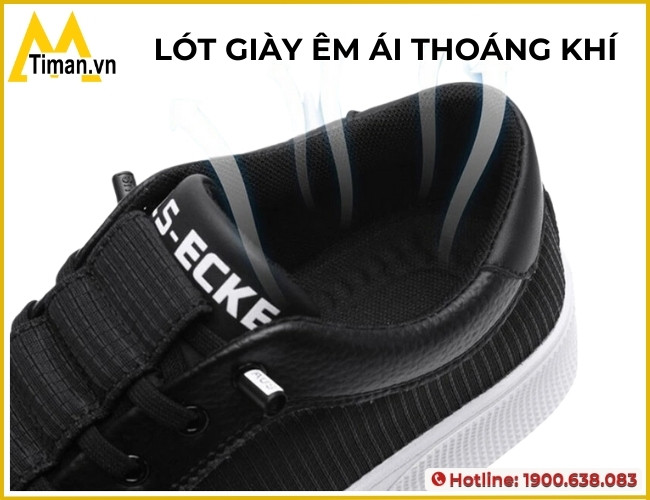 Lớp lót giày sneaker nam đi bộ luôn thoáng khí