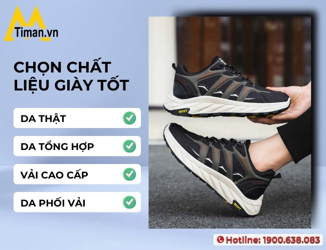 Chọn chất liệu giày phù hợp nhu cầu