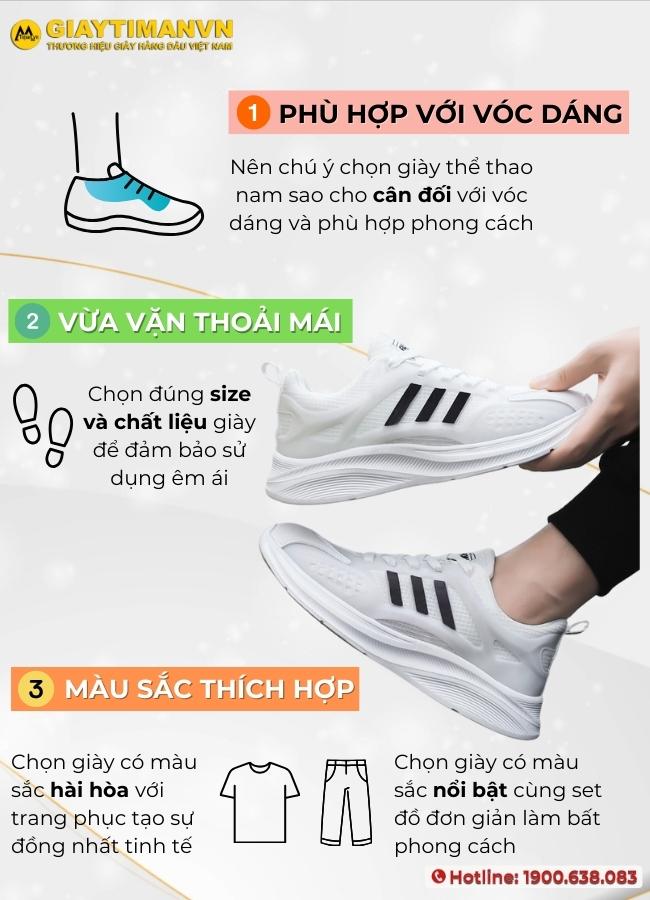 Nguyên tắc trong cách phối đồ với giày thể thao cho nam