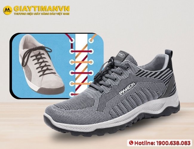 Xỏ dây giày sneaker theo kiểu Saw Tooth