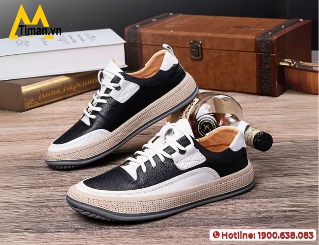 Chọn mua giày sneaker da bò nam chất lượng tại Timan