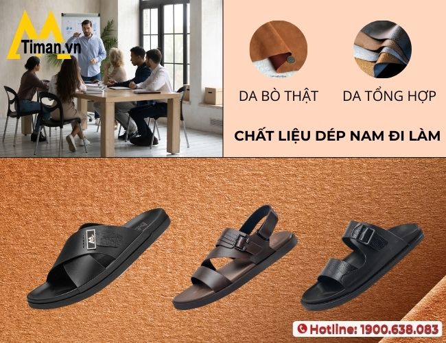 Những lưu ý khi lựa chọn dép đi làm cho nam