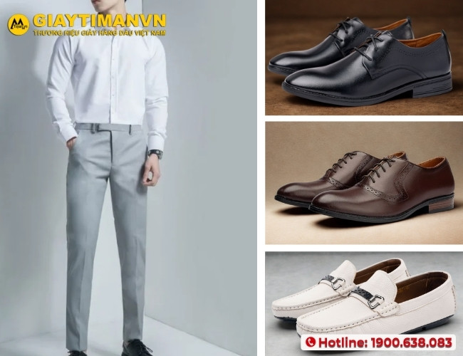 Các mẫu giày phối hợp với set đồ lịch lãm thời thượng