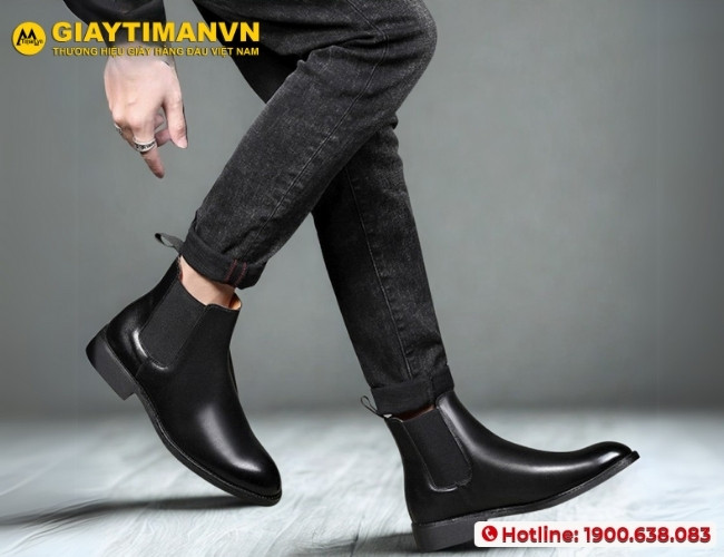 Chọn mua giày nam đen tại Timan