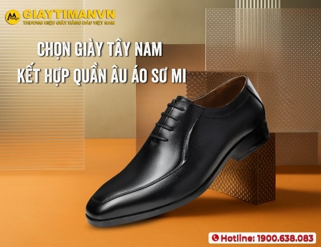 Kết hợp giày tây nam cùng quần tây áo sơ mi nam