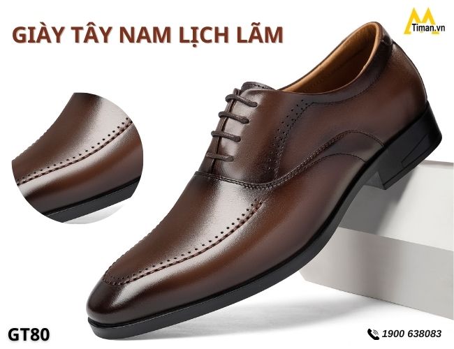 Giày tây nam trung niên Timan chất lượng giá tốt