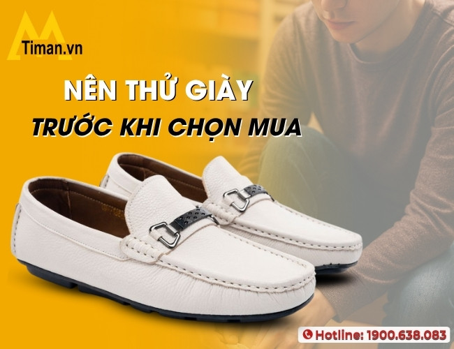 Quý ông nên thử giày trung niên nam trước khi chọn mua