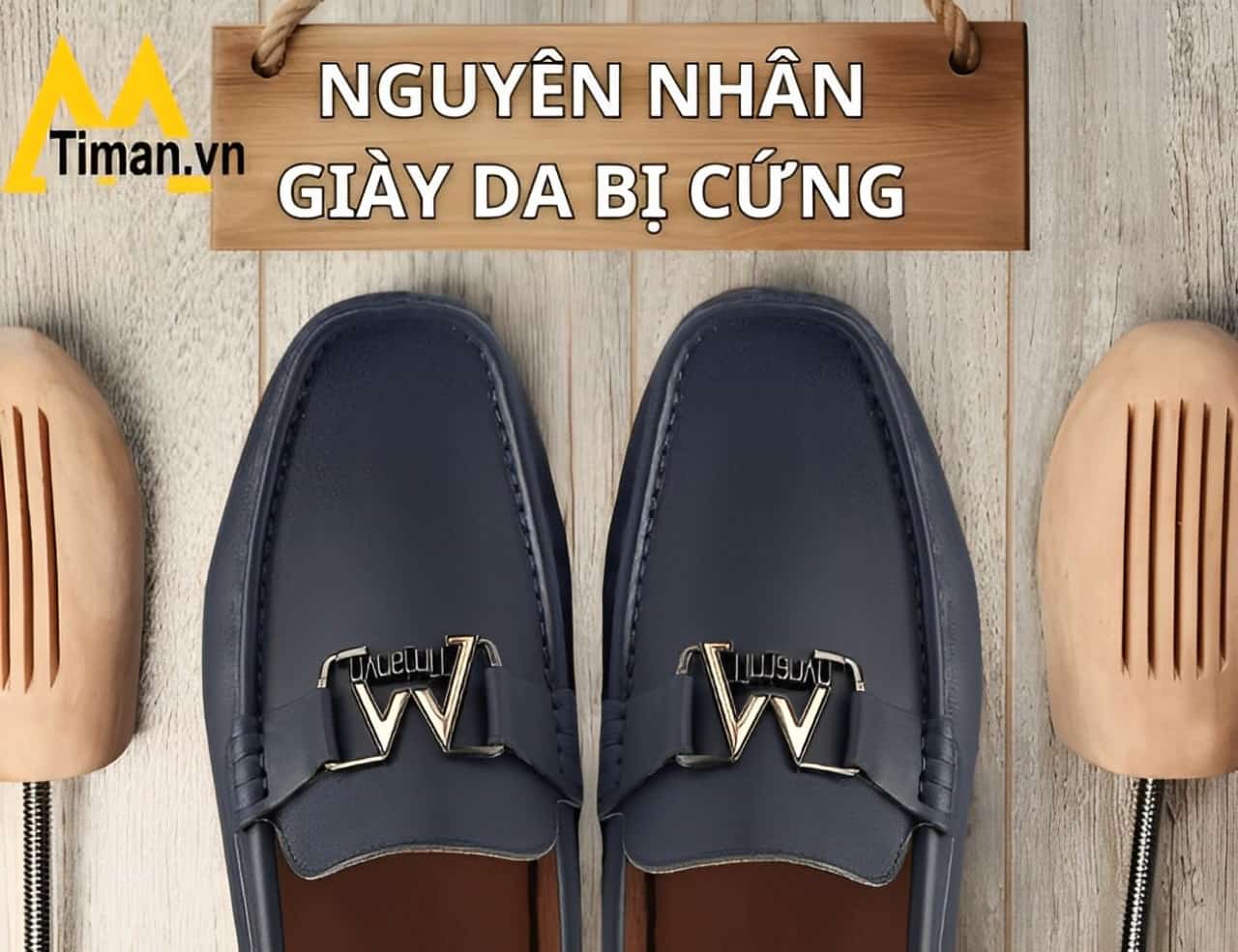 Nguyên nhân giày da bị cứng