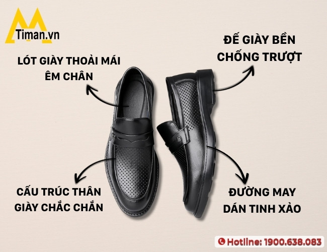 Các chi tiết trên giày cho nam da cần lưu ý khi chọn mua