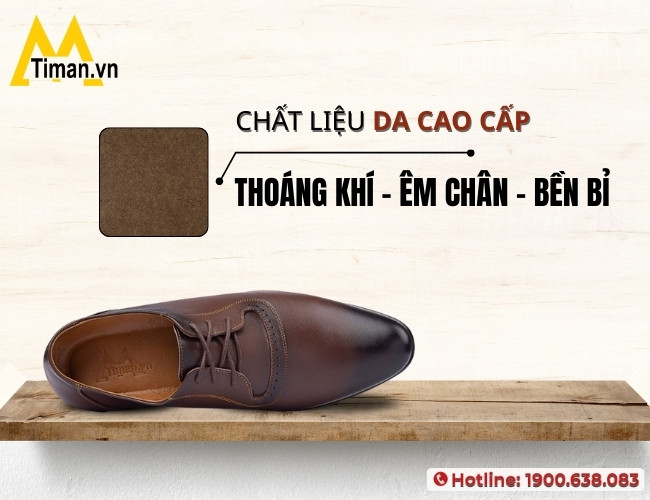 Quý ông nên chọn chất liệu giày cao cấp, êm chân, thoải mái
