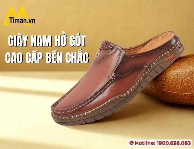 Chọn giày nam bít mũi hở gót cho quý ông hiện đại