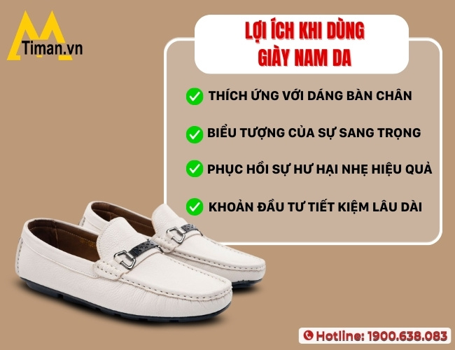 Lợi ích khi phái mạnh sử dụng giày nam da thật