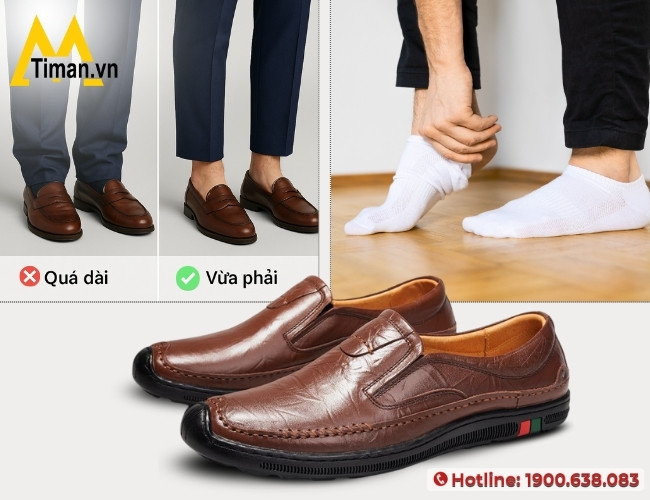 Nguyên tắc phối trang phục với giày lười cho nam