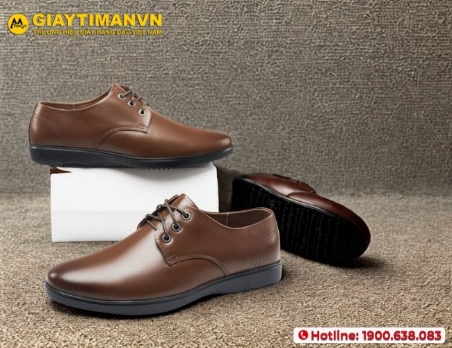 Giày nam màu nâu đẹp nên phối cùng trang phục quý ông