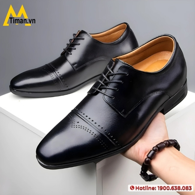 Giày tây nma buộc dây Timan tỉ mỉ từng mũi khâu