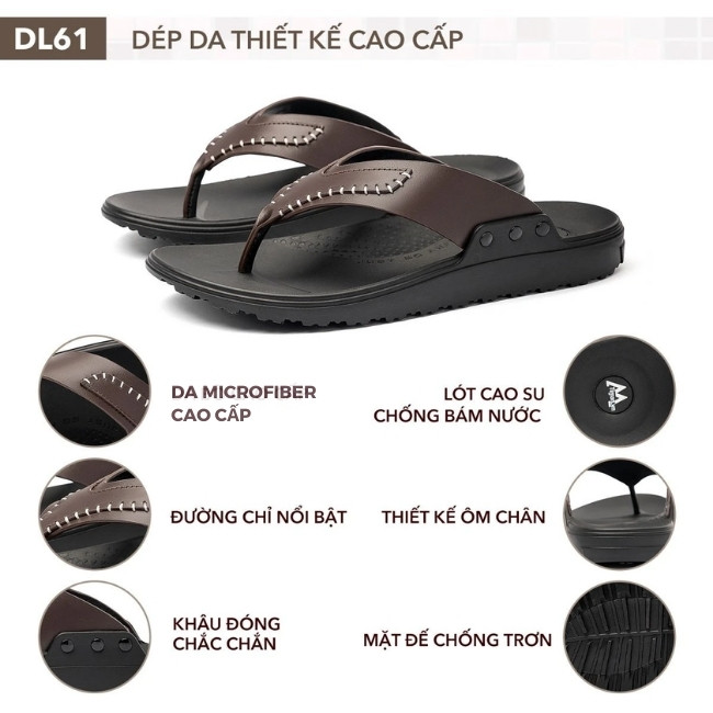 Dép xỏ ngón nam DL61 đặc tính sản phẩm