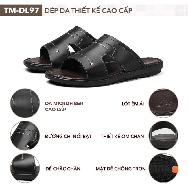Dép quai ngang nam TM-DL97 sự lựa chọn hoàn hảo