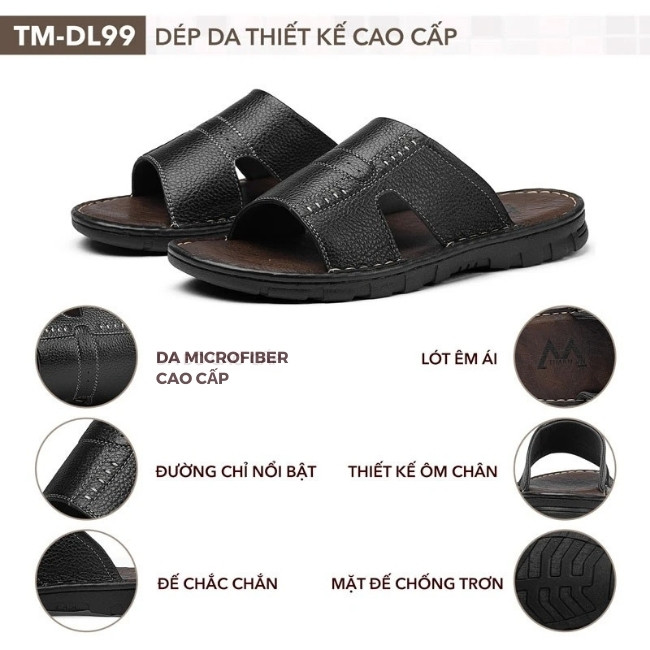 Dép quai ngang nam TM-DL99 chất lượng cao cấp