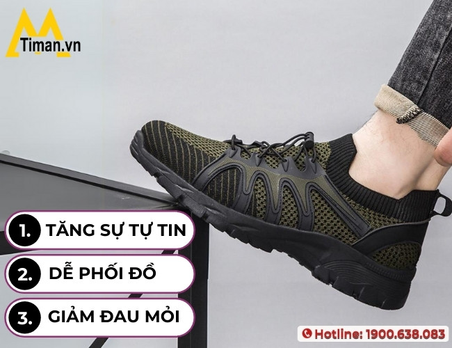 Lợi ích khi sử dụng giày thể thao nam đi làm