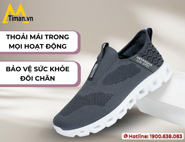 Lợi ích khi sử dụng giày vải không dây nam