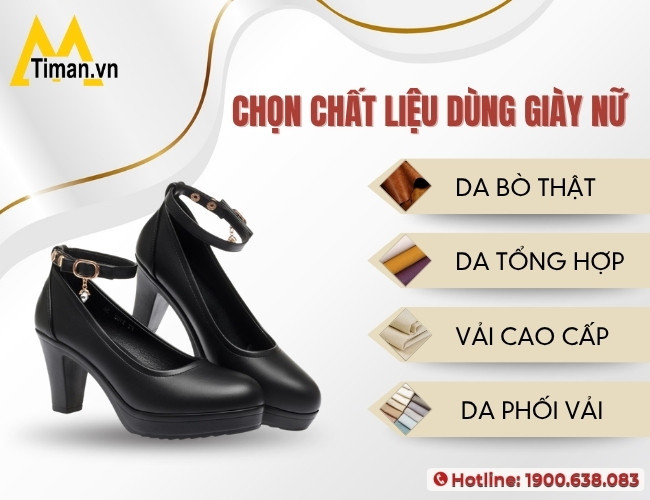 Chọn chất liệu dùng giày nữ đẹp phù hợp sử dụng