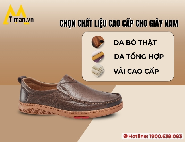 Chọn chất liệu giày nam trung niên 50 tuổi phù hợp nhu cầu