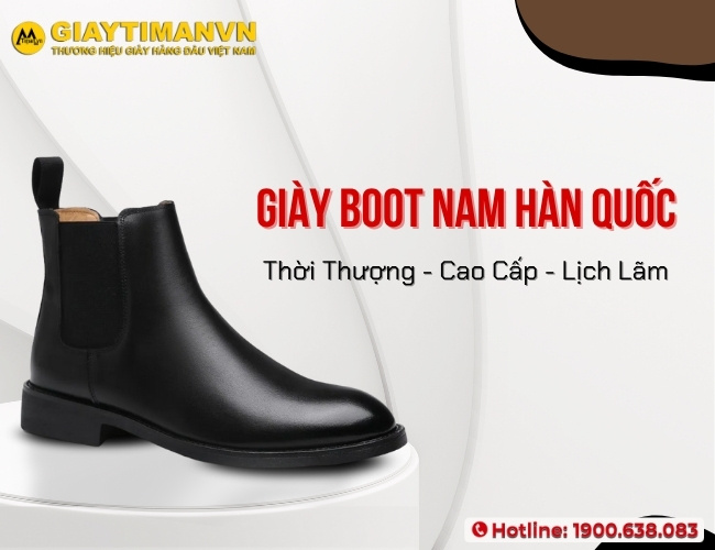 Chọn giày cổ cao nam Hàn Quốc phù hợp kết hợp cùng trang phục