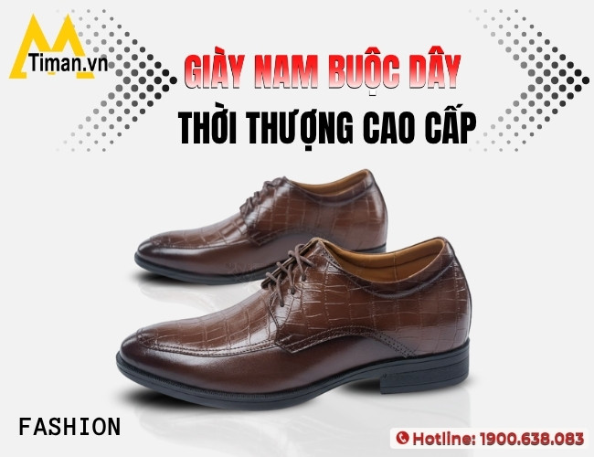 Chọn ngay giày nam buộc dây thời thượng cao cấp