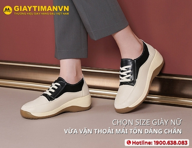 Chọn size giày nữ vừa chân, tôn dáng khi phối đồ