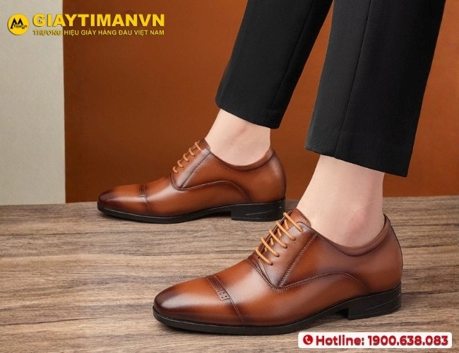 Thời thượng, lịch lãm khi kết hợp với giày nam đế cao