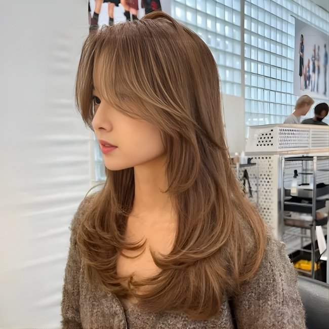 Tóc nhuộm chắc khỏe, tôn lên sắc da và khuôn mặt