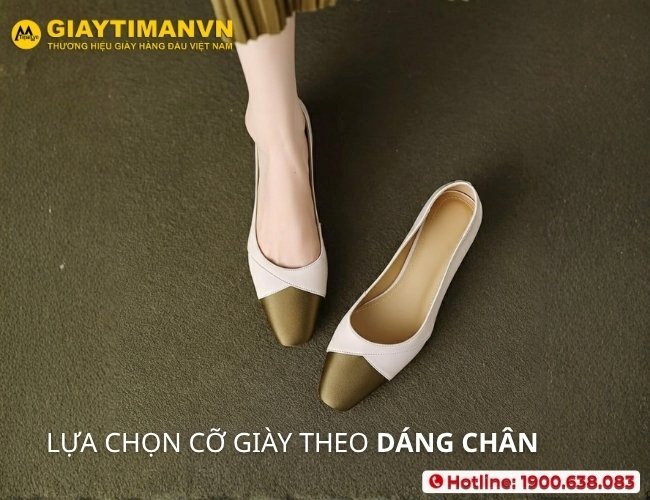 Cấu trúc bàn chân ảnh hưởng đến cách chọn size giày cao gót