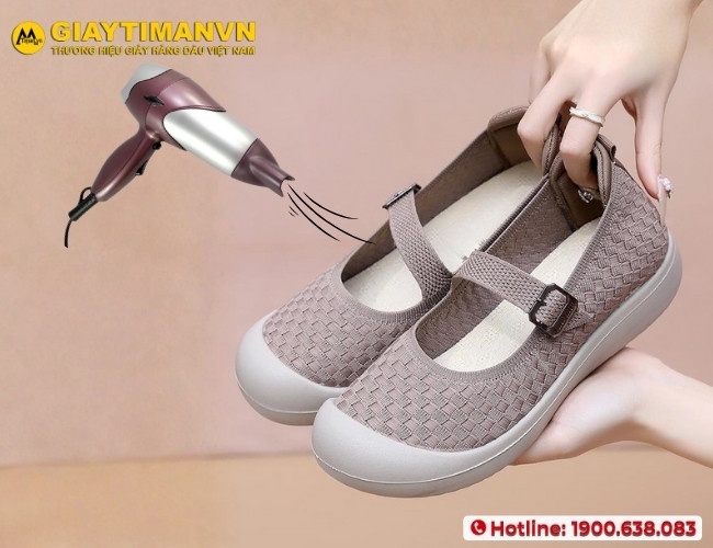 Máy sấy nhiệt giúp bạn nới giày bị chật mũi
