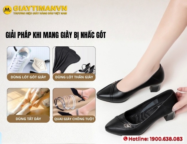 Các giải pháp nhanh hiệu quả tình trạng đi giày bị nhấc gót