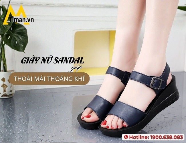 Giày nữ sandal giúp đôi chân của quý cô luôn thoải mái thoáng mát