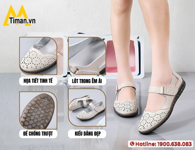 Các lưu ý khi chọn giày nữ trung niên đẹp, cao cấp
