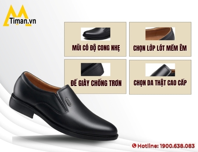 Những tiêu chí quan trọng khi chọn giày mũi nhọn cho nam