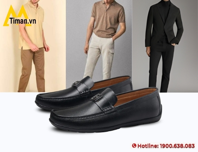 Phối đồ đẹp, lịch lãm với giày nam đế bằng