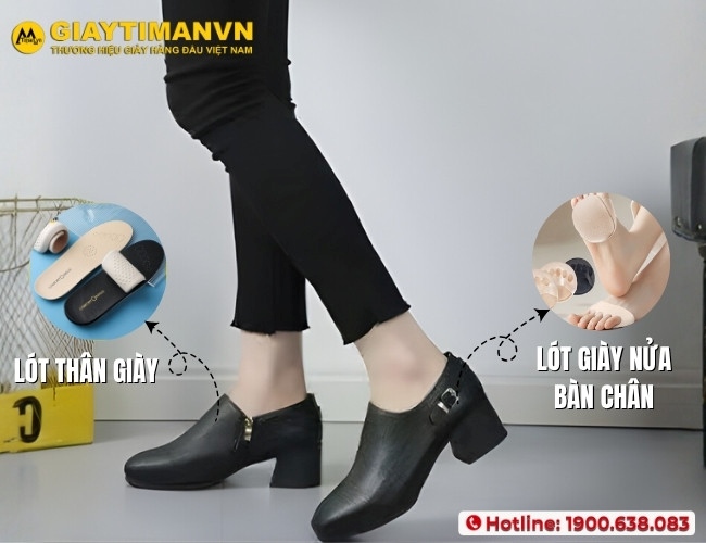 Sử dụng lót giày để tránh giày cao gót bị rộng