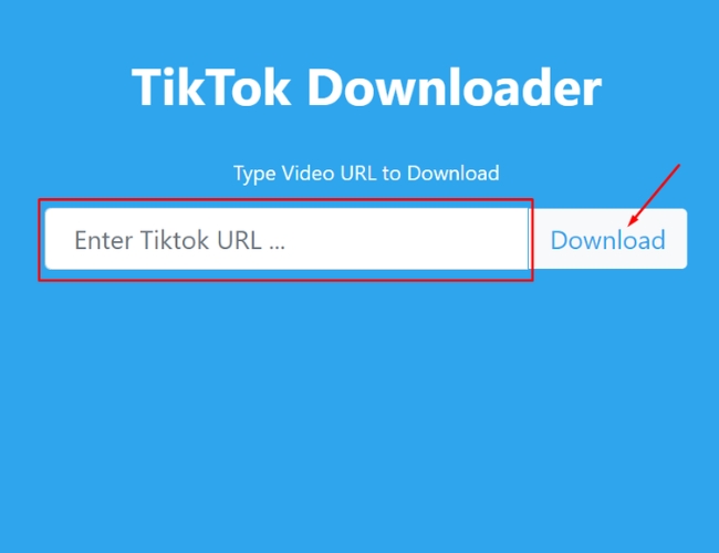 Cách tải video tiktok không logo bằng website Downloaderi.com