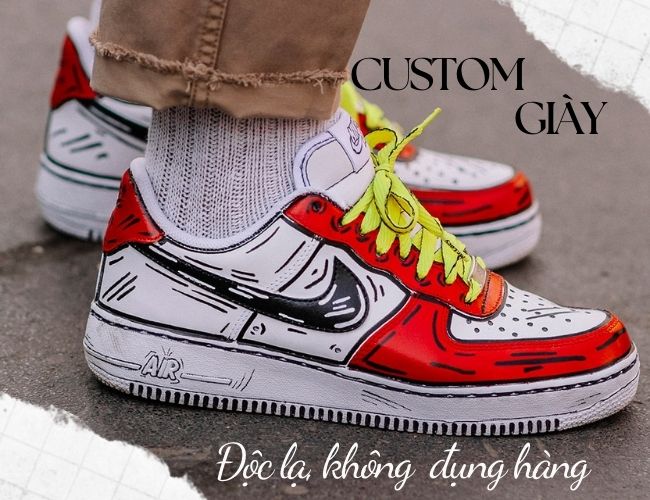Custom giày là khái niệm dùng để chỉ việc độ giày