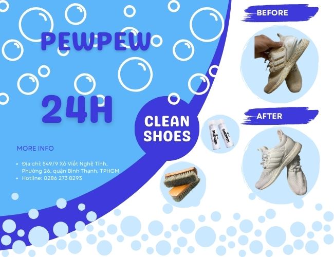 Dịch vụ vệ sinh giày PewPew