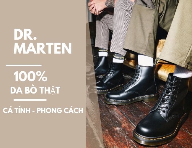 Giày Dr Martens là thương hiệu giày đến từ Anh ra mắt năm 1960