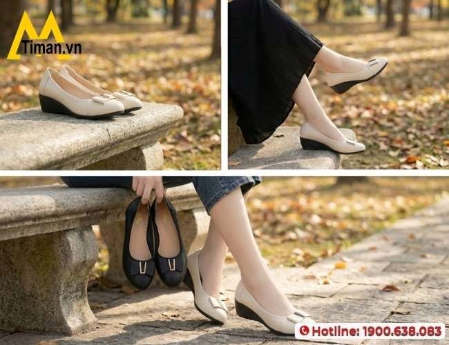 Giày nữ búp bê linh hoạt sử dụng hằng ngày