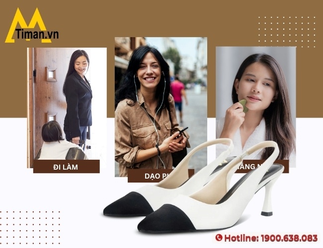 Dễ ứng dụng trong nhiều nhu cầu sử dụng với giày nữ Hàn Quốc