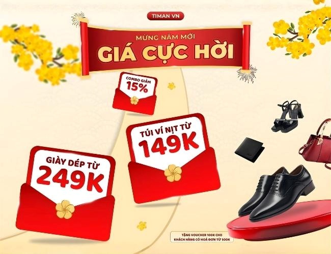 Khuyến mãi giá hời ngày 1.1 tại Timan