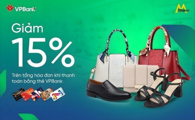 Khuyến mãi dùng thẻ VPBank khi mua sắm tại Timan